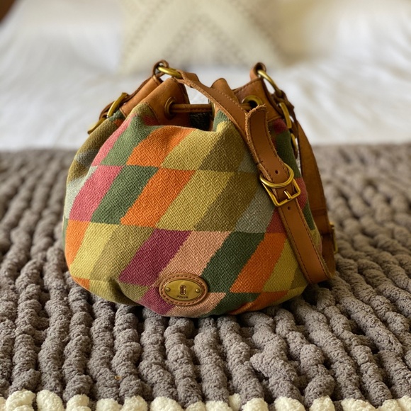 Fossil Bags Rare Fossil Maddox Drawstring Vintage Reissue Poshmark